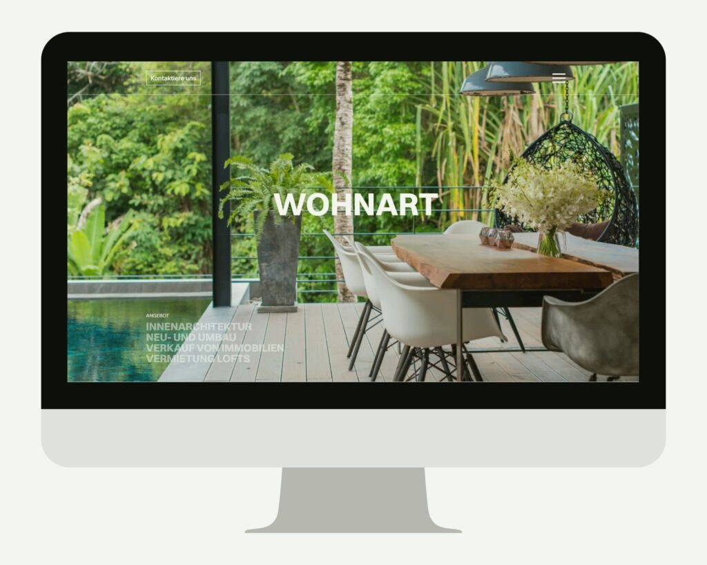Kirby Website Wohnart Real Estate